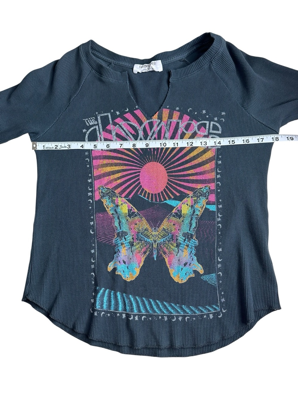 Daydreamer for Free People Doors Butterfly Poster Thermal Tee Long Sleeve. XS - Picture 4 of 8